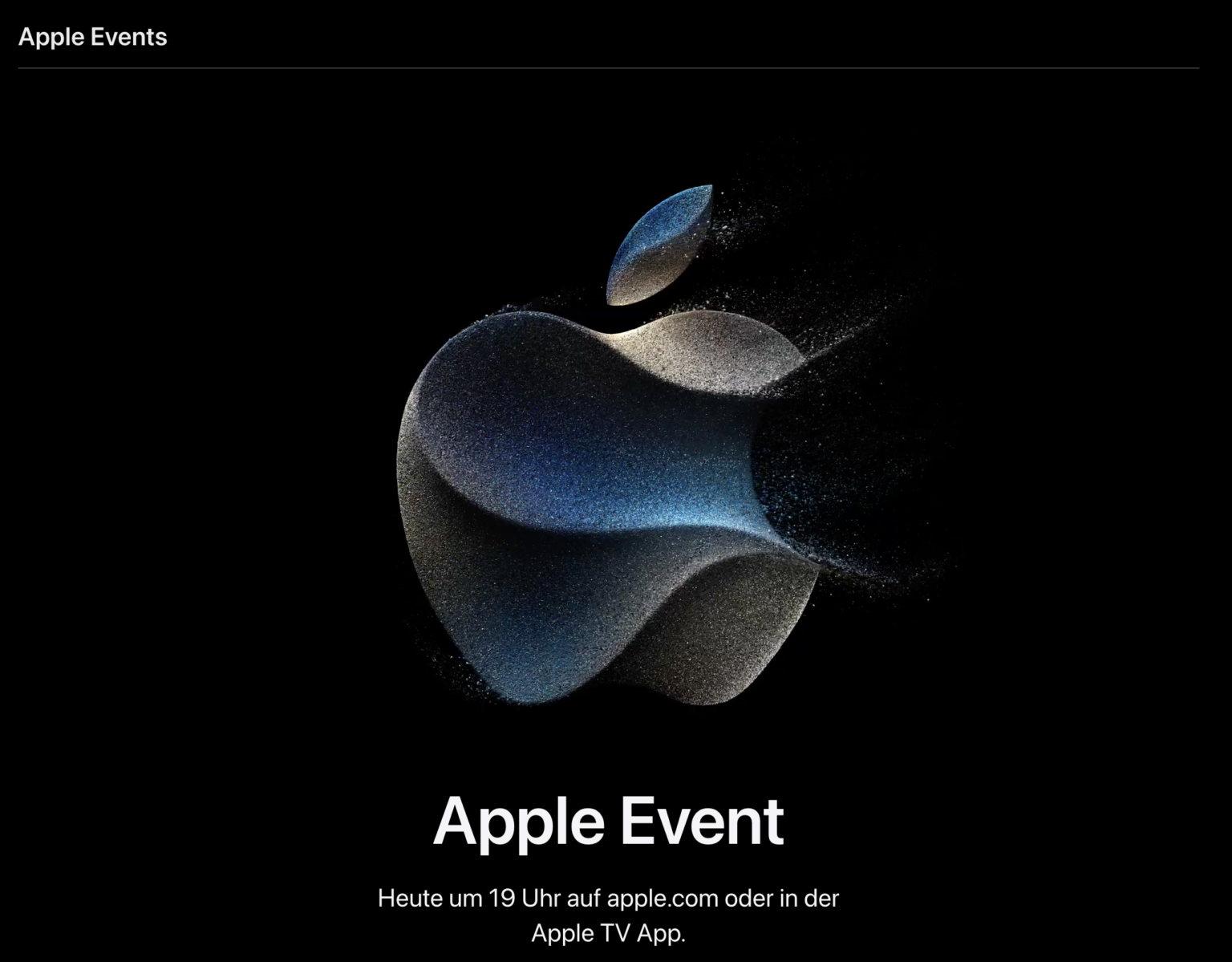 Apple Event, 12. September 2023